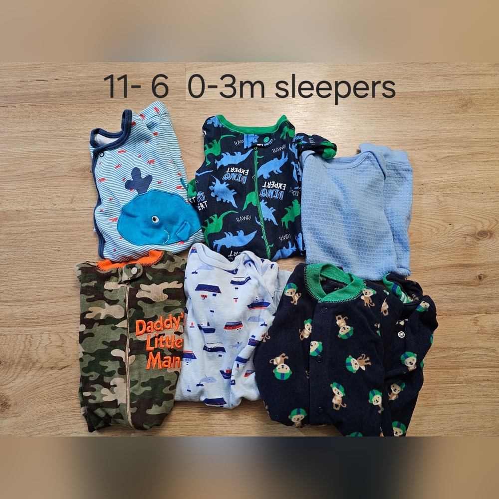 Baby Sleepers Set - Dinosaurs and Animals